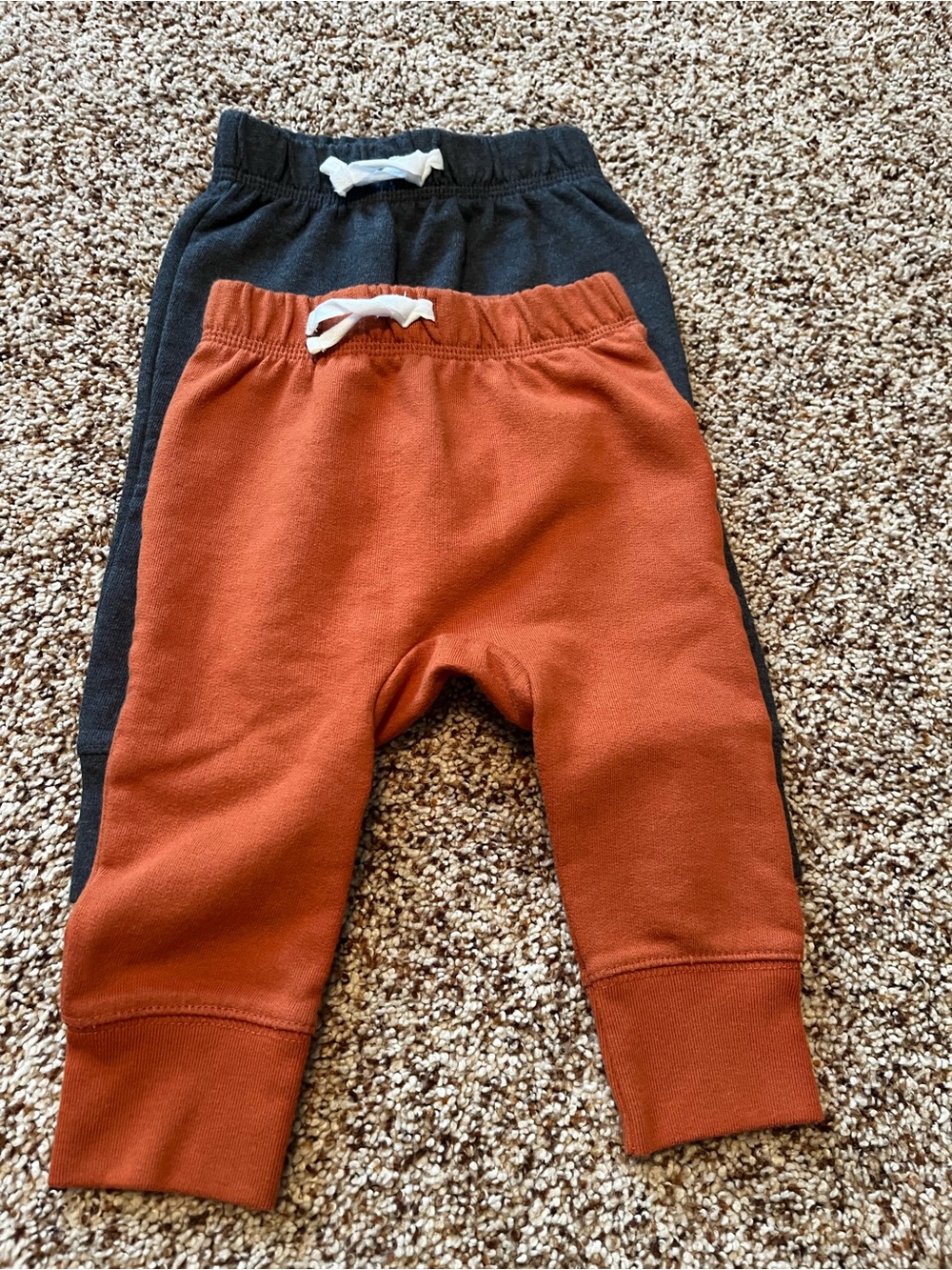 Baby Boy Cat & Jack Rust and Charcoal Kids Jogger Pants